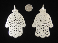 African Tribal Art - Silver khamsa, Tunisia