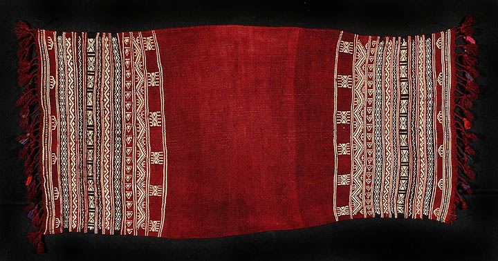 Tunisian textile - red ketfiya