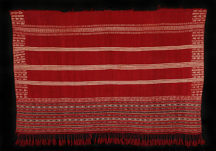 Tunisian textiles - Chenini red ajar - TT123
