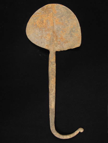 African Tribal Art - Iron hoe currency, Mambila, Nigeria/Cameroon, back