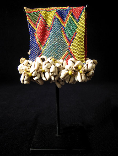 African Tribal Art - Beaded cache-sex, Kirdi, Cameroon