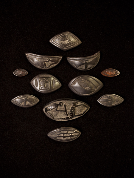 African Tribal Art - Abbia Gambling Chips, Beti, Cameroon