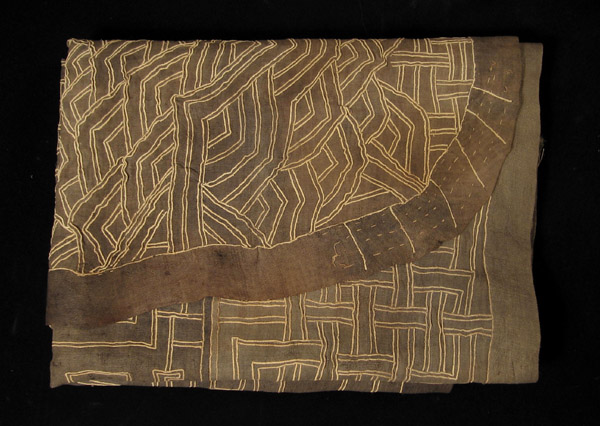 African Tribal Art - Appliqu�d skirt, Kuba, D.R. Congo