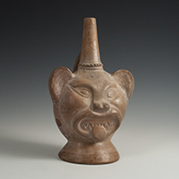 Feline Vessel, Chancay, Peru