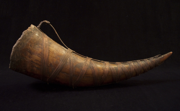 Asian Tribal Art - Drinking Horn, Nagaland, Northeast India, back