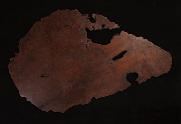 Burl wood base, Japan - back view