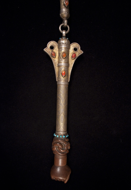 Asian Tribal Art - Quirt, Yamut, Turkoman, Central Asia, handle