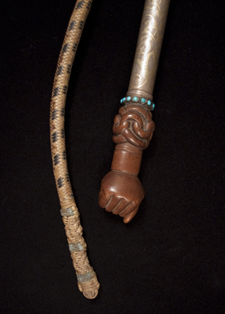 Asian Tribal Art - Quirt, Yamut, Turkoman, Central Asia, detail