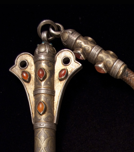 Asian Tribal Art - Quirt, Yamut, Turkoman, Central Asia, detail