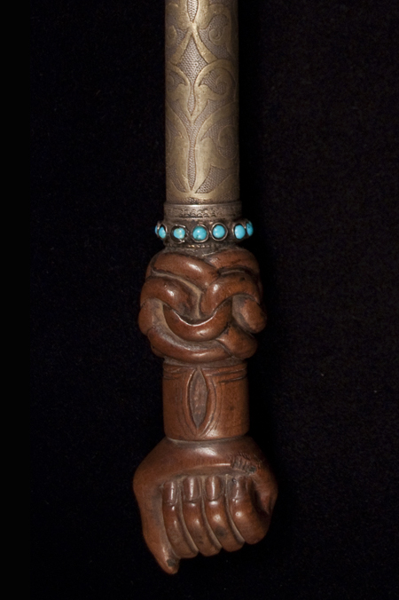 Asian Tribal Art - Quirt, Yamut, Turkoman, Central Asia, fist