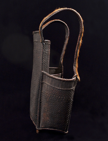 Backpack carrier, Katu, Central Vietnam Highlands, left side